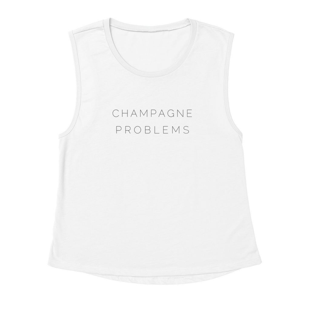 Champagne Problems Tank Top - Trendy Graphic Summer Tank