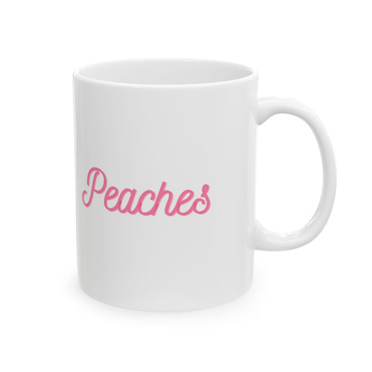 Peaches Girly Coffee Mug