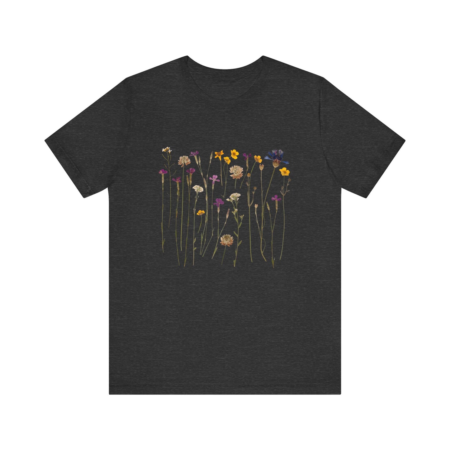 black vintage tee floral