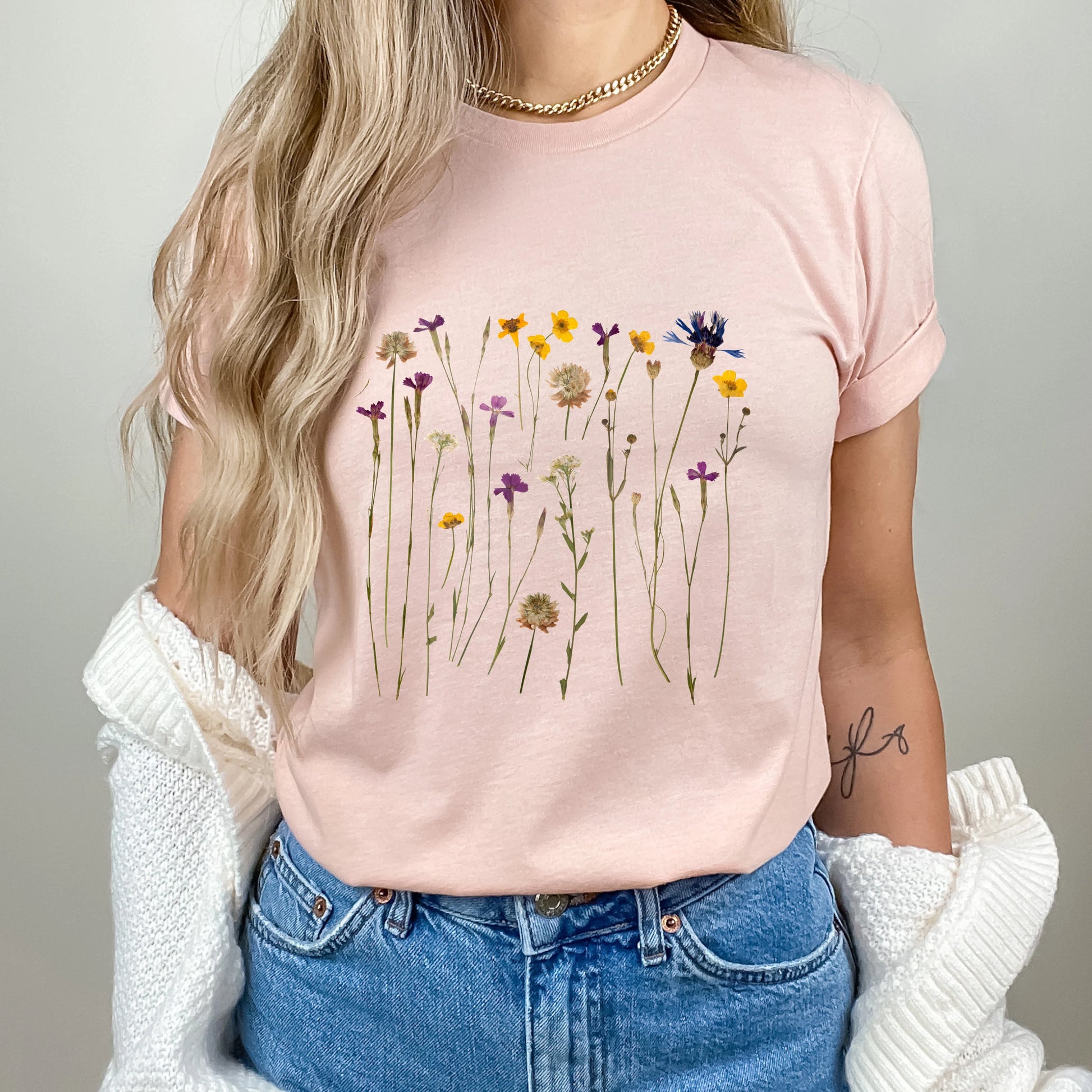 boho floral shirt pink