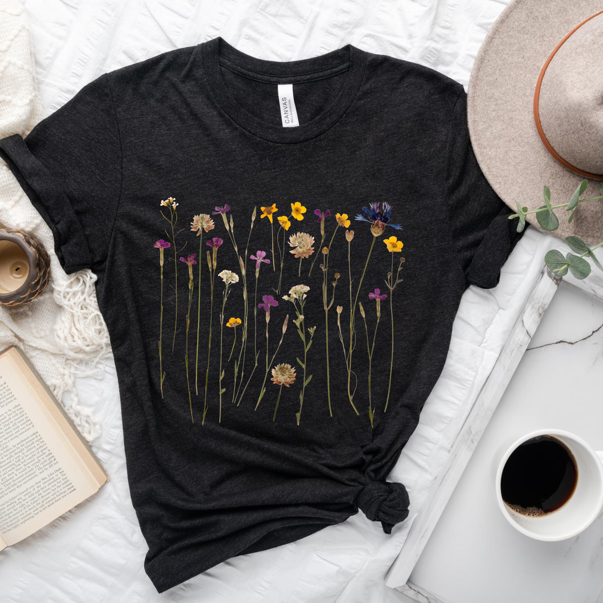 floral graphic tee